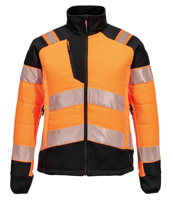 Women?s PW3 Hi-vis hybrid baffle jacket (T171)