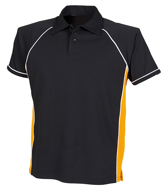 Piped performance polo