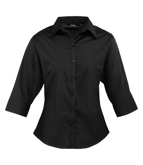 Women's ? sleeve poplin blouse