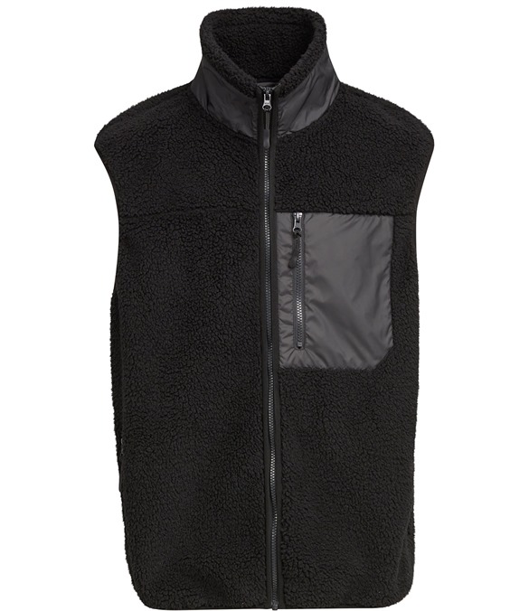 Bonded sherpa vest