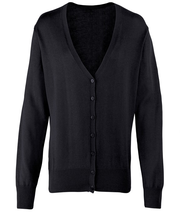 Women's button-through knitted cardigan