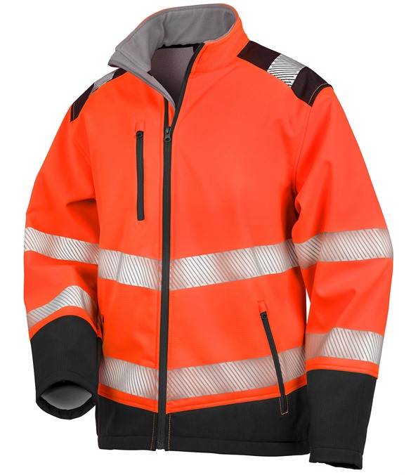 Printable ripstop safety softshell