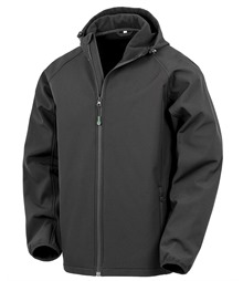 Recycled 3-layer printable hooded softshell