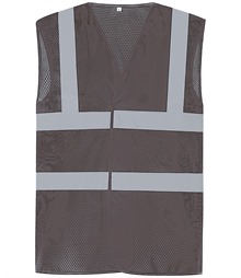 Top cool open mesh 2-band-and-braces waistcoat (HVW120)