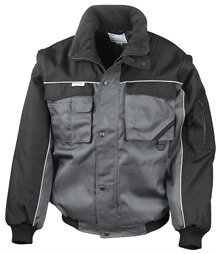 Work-Guard zip sleeve heavy-duty pilot jacket