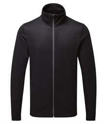 Men's spun dyed sustainable zip-through sweatshirt