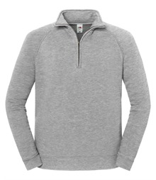 Iconic premium zip-neck sweat