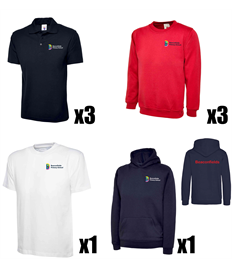 8 Item Bundle (with Sweatshirt).