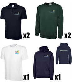 6 Item Bundle (with Sweatshirt)